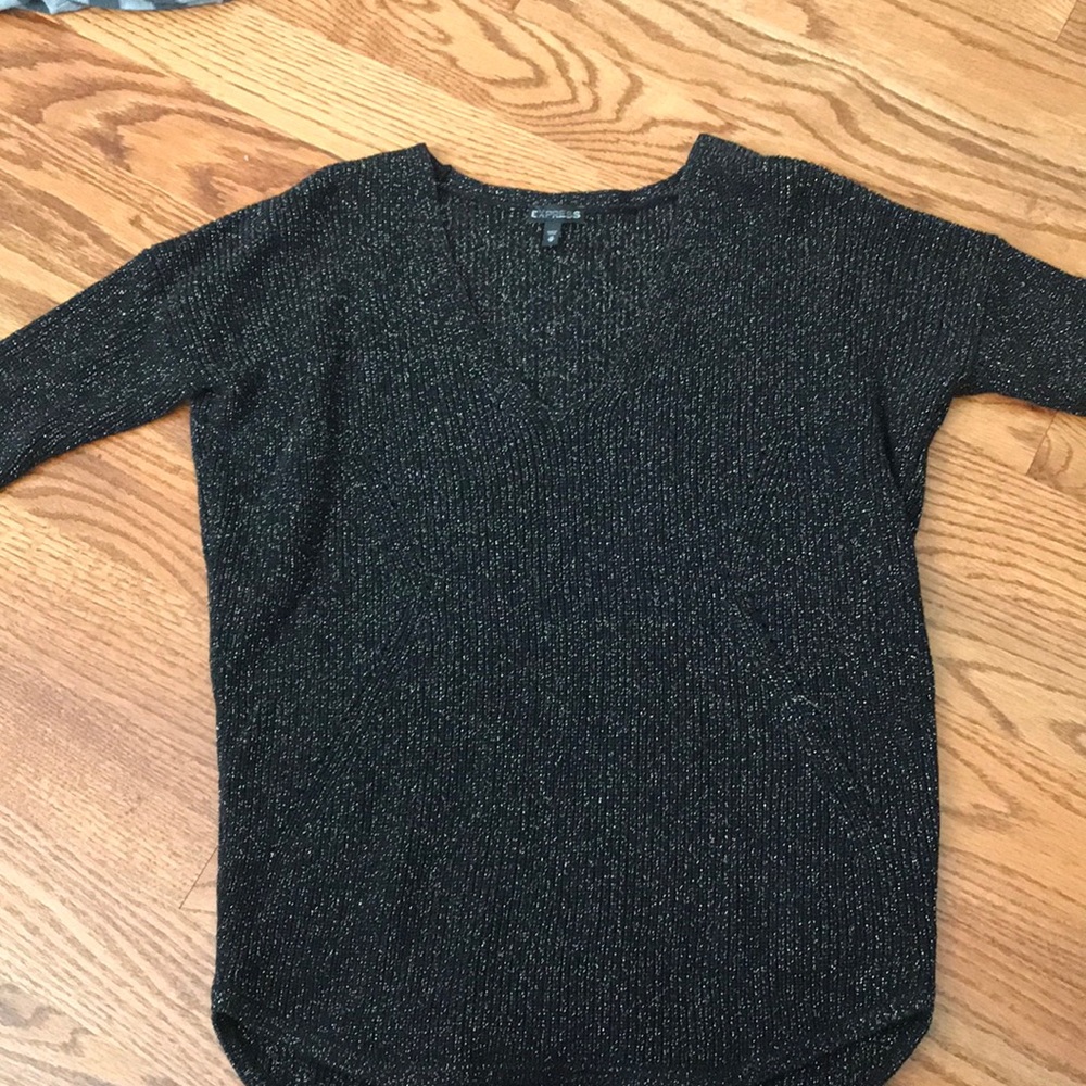 Black and gold Express sweater